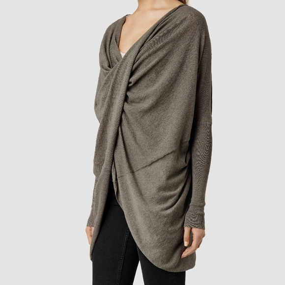 All Saints Sweaters - All Saints Itat Soft Cotton Shrug Cardigan